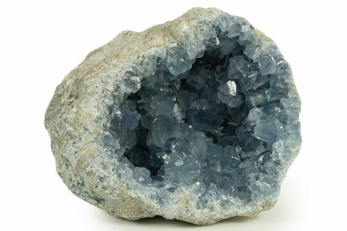 Sparkly, SKy-Blue Celestine (Celestite) Geode - Madagascar #344715